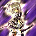  1girl female gothic gothic_lolita katana konpaku_youmu lolita_fashion lowres solo sword touhou weapon 