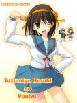  asahina_mikuru brown_hair cardigan nagato_yuki school_uniform serafuku short_hair suzumiya_haruhi suzumiya_haruhi_no_yuuutsu takepon 