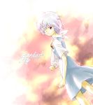  1girl arm_sling ayanami_rei bandage bandage_over_one_eye blue_hair neon_genesis_evangelion school_uniform serafuku solo 