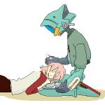  00s canti flcl gen haruhara_haruko lowres lying oekaki pink_hair sitting 