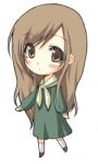  00s 1girl blush_stickers brown_hair chibi long_hair lowres maria-sama_ga_miteru solo toudou_shimako very_long_hair 