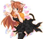  animal_ears asahina_mikuru cat_ears cat_tail suzumiya_haruhi_no_yuuutsu tail takahashi_ren thigh-highs 