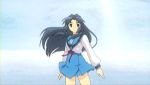  1boy 2girls animated animated_gif asakura_ryouko battle blood glasses impaled kyon lowres multiple_girls nagato_yuki spoilers suzumiya_haruhi_no_yuuutsu 