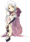  1girl caster dress fate/stay_night fate_(series) long_dress pointy_ears solo 