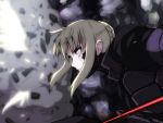  00s 1girl armor armored_dress blonde_hair dress fate/stay_night fate_(series) fullmetal_alchemist puyo saber saber_alter solo yellow_eyes 