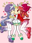  2girls chiffon fine fushigiboshi_no_futago_hime fushigiboshi_no_futago_hime_gyu haikuro hug multiple_girls pantyhose rein 