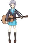  acoustic_guitar cardigan guitar instrument nagato_yuki school_uniform serafuku suzumiya_haruhi_no_yuuutsu yu_65026 