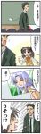  1boy 1girl 4koma azumanga_daioh caster comic crossover fate/stay_night fate_(series) kuzuki_souichirou parody tohsaka_rin translated 