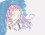  1girl anemone_(eureka_seven) collar eureka_seven eureka_seven_(series) official_art pink_hair solo violet_eyes yoshida_ken&#039;ichi 