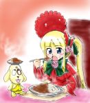  00s curry eating food kunkun open_mouth rozen_maiden shinku 