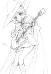  cape electric_guitar guitar hat instrument kazuma_muramasa nagato_yuki school_uniform serafuku suzumiya_haruhi_no_yuuutsu witch_hat 