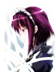  maid purple_hair puyo red_eyes shakugan_no_shana short_hair sketch wilhelmina_carmel 