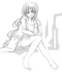  1girl female full_body izana_minagi lowres monochrome sketch solo touhou white_background yagokoro_eirin 