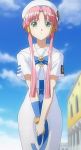  aria hair_tubes mizunashi_akari pink_hair screencap uniform 