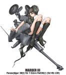  marder_iii mecha_musume military military_vehicle nano tank vehicle world_war_ii 