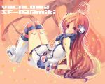  android bad_id belt boots dress earmuffs fur_collar gloves headphones headset karu38 kneehighs long_hair miki_(vocaloid) red_eyes red_hair redhead robot_joints sf-a2_miki smile socks solo star striped striped_gloves striped_kneehighs very_long_hair vocaloid wrist_cuffs zoom_layer 