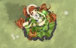  brown_hair curly_hair dress green_dress heterochromia lolita_fashion looking_at_viewer open_mouth rozen_maiden solo sui_dream suiseiseki tagme very_long_hair watering_can 