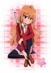  aisaka_taiga seifuku tagme thigh-highs toradora! 