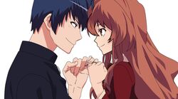  aisaka_taiga couple tagme takasu_ryuuji toradora! white 