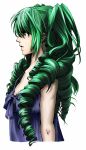  19_(pixiv) bad_id blue_eyes colored drill_hair green_hair hatsune_miku highres nagi_(pixiv) profile twin_drills twintails vocaloid 