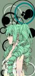  green_eyes green_hair hatsune_miku nagi_(pixiv) profile twin_drills twintails vocaloid 