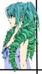  blue_eyes colored drill_hair gradient_hair green_hair hatsune_miku highres multicolored_hair nagi_(pixiv) profile twin_drills twintails vocaloid 