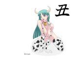  animal_ears ark bare_shoulders bell bikini blue_hair blush bra breast_squeeze breasts capcom cleavage cosplay costume cow cow_ears cow_girl cow_horns cow_print cow_tail darkstalkers elbow_gloves gloves green_eyes green_hair horns large_breasts lingerie lipstick long_hair morrigan_aensland navel open_mouth swimsuit tail thigh-highs thighhighs vampire_(game) 