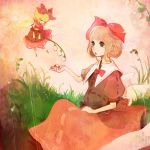  blonde_hair doll flower flying green_eyes hair_ribbon lily_of_the_valley medicine_melancholy ribbon su-san touhou wings xxxxakixxxx 
