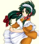  1girl green_hair jochuu-san lowres maid oekaki original solo yagisaka_seto 