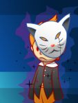  1boy claus fox_mask lowres male_focus mask mother_(game) mother_3 nintendo oekaki solo 