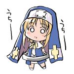  1boy arc_system_works blonde_hair blush bridget_(guilty_gear) chibi full_body guilty_gear lowres male_focus simple_background solo trap white_background 