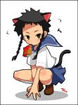  00s animal_ears cat_ears cat_tail chibi imaizumi_teruhiko minagi_mikoto my-hime tail 