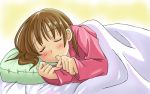  00s 1girl closed_eyes fukuzawa_yumi maria-sama_ga_miteru pajamas sleeping solo thumb_sucking toshifumi under_covers 