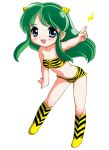  chibi green_hair lum tiger_print urusei_yatsura 