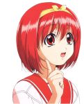  1girl bow kamigishi_akari redhead school_uniform serafuku solo to_heart yellow_bow 