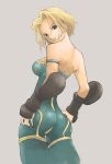  1girl ass blonde_hair breasts final_fantasy final_fantasy_tactics monk monk_(fft) short_hair simple_background solo 