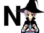  1girl glasses hat nagato_yuki naruse_mamoru school_uniform serafuku solo suzumiya_haruhi_no_yuuutsu witch_hat 