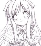  00s 1girl graphite_(medium) kinagi_yuu monochrome rozen_maiden solo suiseiseki traditional_media 