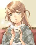  coffee japanese_clothes original short_twintails twintails yusuraume 