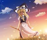  1girl blonde_hair braid female hat kirisame_marisa makino_(ukiuo) side_braid solo touhou witch witch_hat 