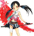  maro_nie miniskirt oneechanbara saki_(oneechanbara) skirt sword weapon 