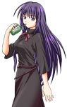 black drink ever_17 juice_box komachi_tsugumi long_hair lowres melty_blood parody purple_hair steed_(steed_enterprise) tsukihime type-moon 