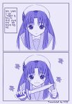  1girl asakura_ryouko knife korean monochrome purple suzumiya_haruhi_no_yuuutsu 