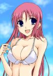 1girl bikini blush da_capo da_capo_i long_hair redhead shirakawa_kotori solo swimsuit 