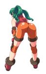  android ass bent_over green_eyes green_hair kouda_tomohiro solty_rei solty_revant spandex 
