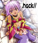  .hack// .hack//tasogare_no_udewa_densetsu 00s bandai black_rose_(.hack//) cyber_connect_2 hack kunisaki_rena pantyhose sword weapon 