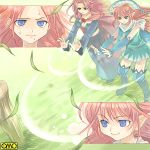  2girls asura_fantasy_online elf kuga_tsukasa lowres magic multiple_girls omc pointy_ears redhead 