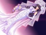  1girl carnelian dress elbow_gloves ena ena_(quilt) formal game_cg gloves quilt quilt_(game) solo wedding_dress 