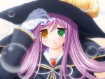  1girl broccoli cross_world game_cg hat heterochromia purple_hair ren_ralpha_arcier sakurazawa_izumi solo 
