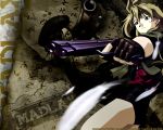  00s 1girl feathers gun handgun limedla_jorg madlax madlax_(character) pistol solo weapon 